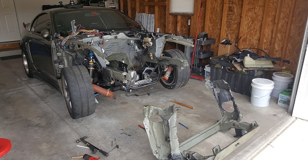 Jon's ROUSH Mustang is being rebuilt with many parts from TascaParts.com