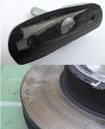 Riding the brakes downhill can damage brake pads and rotors.