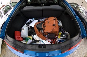 Clean out the interior of your car, including the trunk.