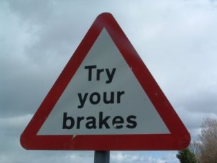 Regularly check your brakes - especially before the winter.