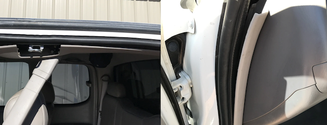 Replaced weather stripping Replaced weather stripping