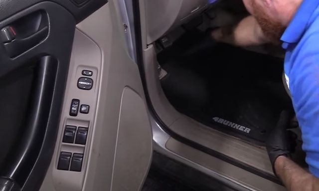 Toyota floor mat install