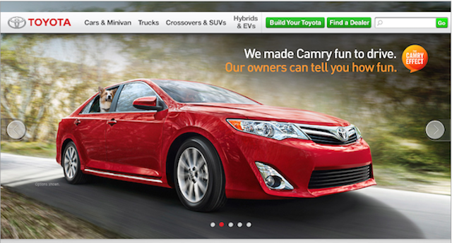 Toyota websites Toyota websites
