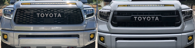Tundra TRD grille swap Tundra TRD grille swap