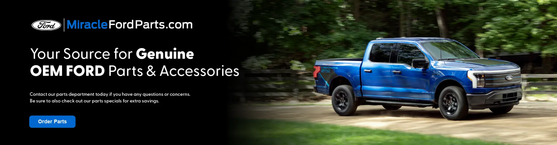 Homepage banner