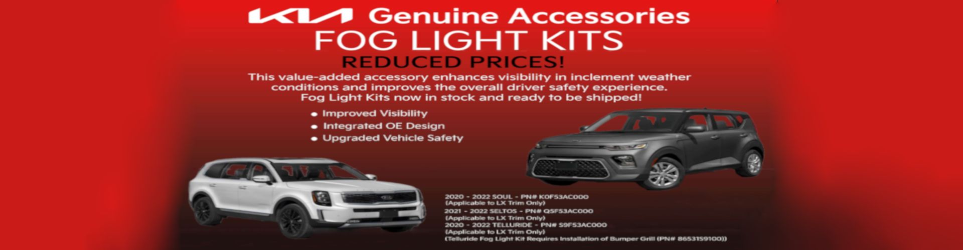Kia Automotive Parts Banner 5