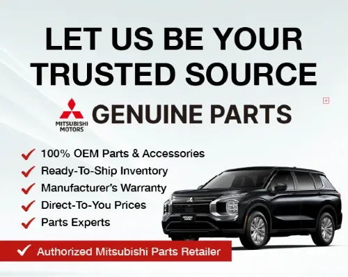 Genuine OEM Mitsubishi parts and accessories from an authorized Mitsubishi dealer