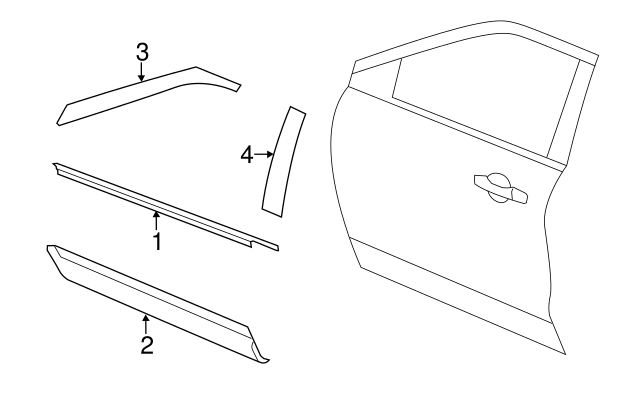 Ford door moldings diagram Ford door moldings diagram