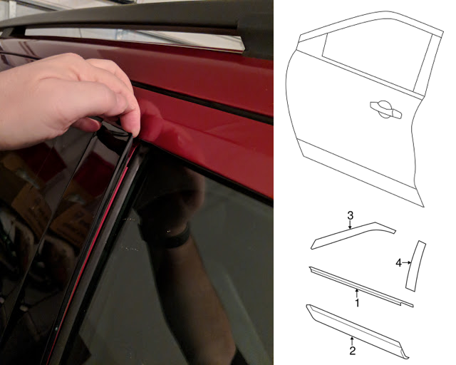 Ford door molding