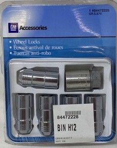 85105296 - Wheels: Wheel Lock Kit, Chrome for GM Image
