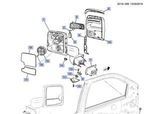 86823983 - : Mirror Assembly for Chevrolet: Silverado 2500 HD, Silverado 3500 HD | GMC: Sierra 2500 HD, Sierra 3500 HD Image