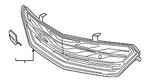 23289648 - : 2016-2019 Chevrolet Volt - Lower Grille for GM Image