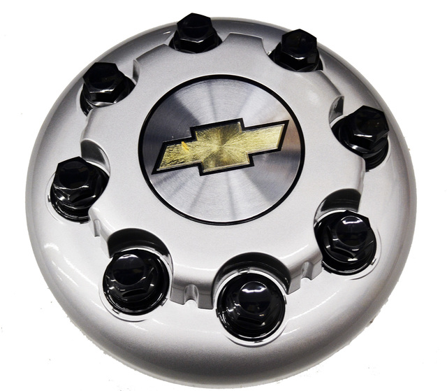 15712384 - : Sparkle Silver Center Cap with Bowtie Logo for Chevrolet: Silverado 2500 HD, Silverado 3500 HD Image