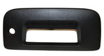 22755302 - : Tailgate Handle Bezel in Black with Hardware for Chevrolet: Silverado 1500, Silverado 2500 HD, Silverado 3500 HD | GMC: Sierra 1500, Sierra 2500 HD, Sierra 3500 HD Image
