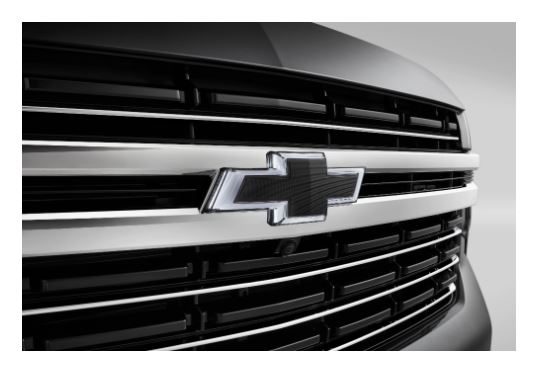 85143904 - Exterior: 2021-2023 Chevrolet Front Exterior Illuminated Bow Tie Emblem Badge Set Black Tahoe Suburban for Chevrolet: Suburban, Tahoe Image