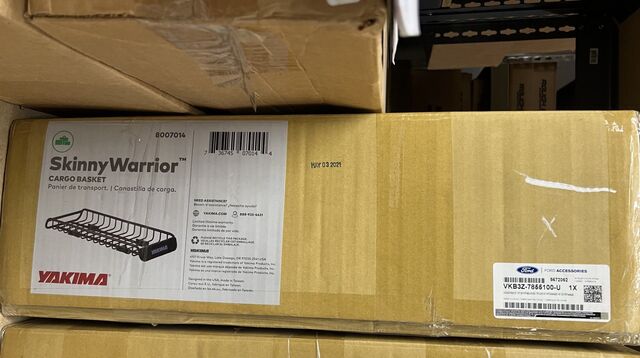 VKB3Z7855100U - Hauling: vkb3z-7855100-u 2011 2012 2013 2014 2015 2016 2017 2018 2019 2020 2021 2022 Ford Bronco Cargo Basket for Ford: Bronco, Bronco Sport, E-350 Super Duty, E-450 Super Duty, EcoSport, Edge, Escape, Expedition, Explorer, F-150, F-250 Super Duty, F-350 Super Duty, F-450 Super Duty, F-550 Super Duty, Maverick, Ranger, Transit Connect Image