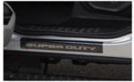VHC3Z99132A08D - Exterior: Door Sill Plates, Black Chrome for Ford: E-350 Super Duty, E-450 Super Duty, F-250 Super Duty, F-350 Super Duty, F-450 Super Duty, F-550 Super Duty Image