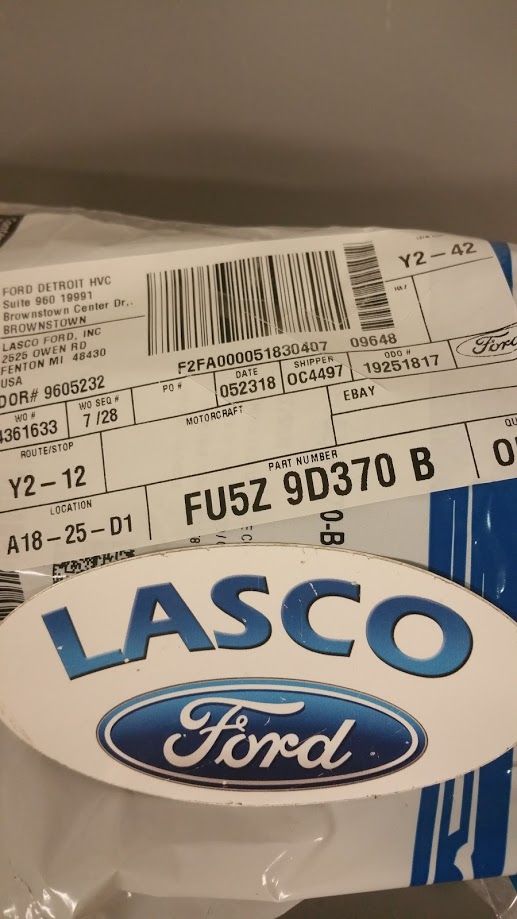 FU5Z9D370B - Fuel System: Fuel Pump Driver Module for Ford: E-350 Super Duty, E-450 Super Duty, Expedition, Explorer, F-150, F-250 Super Duty, F-350 Super Duty, F-450 Super Duty, F-550 Super Duty, Police Interceptor Utility, Transit-150, Transit-250, Transit-350, Transit-350 HD Image