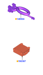 FT4Z19A361A - Security: ft4z-19a361-a 2013 2014 2015 2016 2017 Ford Edge Vehicle Security System for Ford: E-350 Super Duty, E-450 Super Duty, Edge, Explorer, F-150, F-250 Super Duty, F-350 Super Duty, F-450 Super Duty, F-550 Super Duty, Fusion, Mustang | Lincoln: Continental, MKC, MKX, MKZ Image