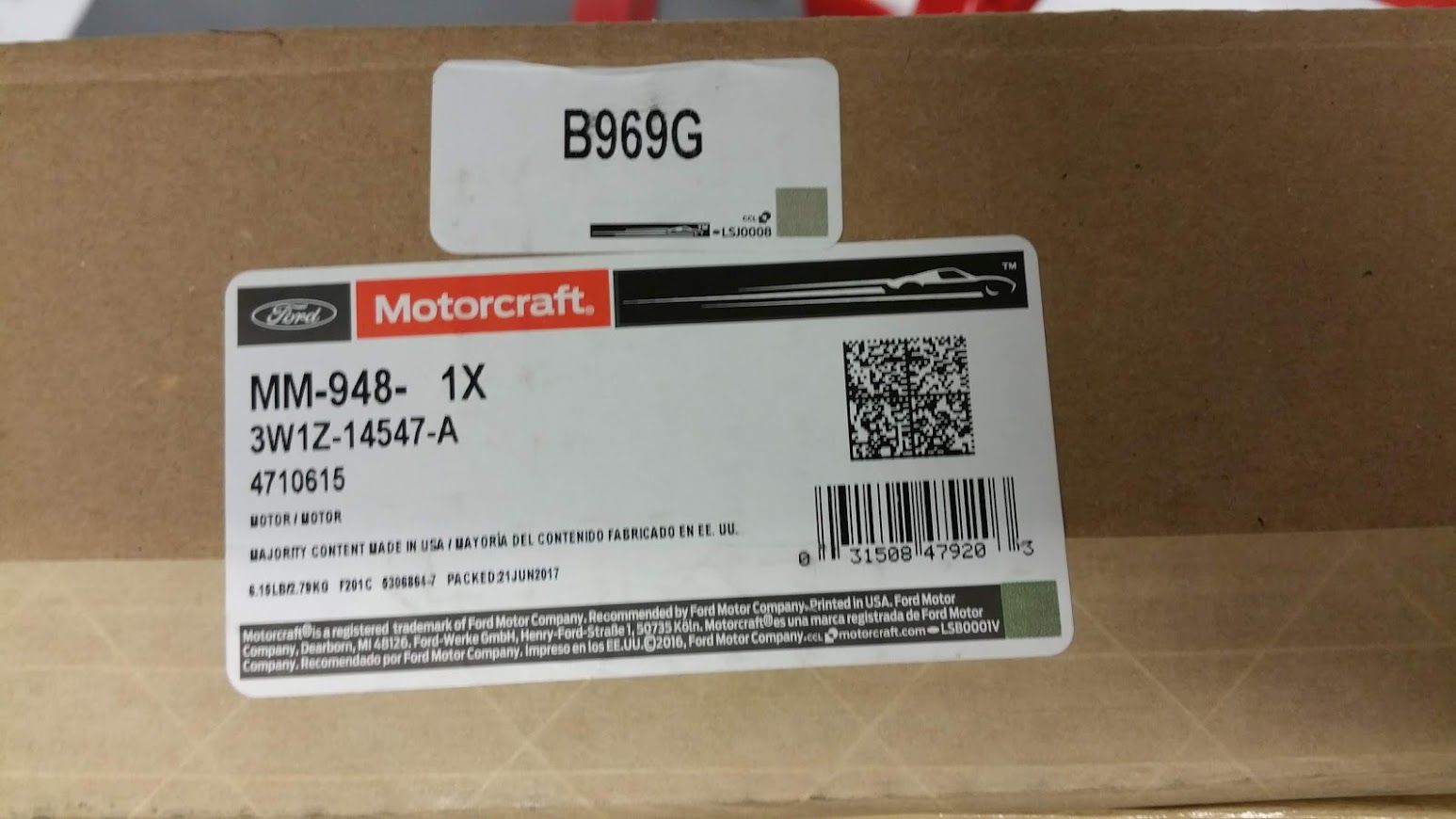 3W1Z14547A - Electrical: Motor for Ford Image