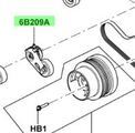 7C3Z6B209B - : 7c3z-6b209-b 2007 2008 2009 2010 Ford Super Duty 6.4 liter diesel serpentine tensioner for Ford Image