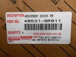 485310R011 - : Shock Absorber (Left, Right, Rear) for Toyota Image