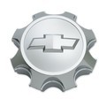 9597789 - : Button Style Center Cap with Bowtie Logo for Chevrolet: Silverado 2500 HD, Silverado 3500 HD Image