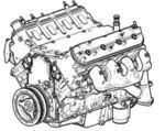 19303238 - : 7.0L 8-Cylinder Engine Assembly for Chevrolet: Camaro, Corvette Image