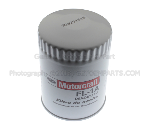 FL1A - Engine: Motorcraftâ„¢ Oil Filter for Ford: Aerostar, Bronco, Bronco II, Country Squire, E-150 Econoline, E-150 Econoline Club Wagon, E-250 Econoline, E-250 Econoline Club Wagon, E-350 Econoline, E-350 Econoline Club Wagon, Econoline Super Duty, Explorer, Explorer Sport, Explorer Sport Trac, F-150, F-250, F-250 HD, F-350, F-Super Duty, LTD, LTD Crown Victoria, Mustang, Ranger, Taurus, Tempo, Thunderbird | Lincoln: Continental, Mark VII, Town Car | Mercury: Capri, Colony Park, Cougar, Grand Marquis, Marquis, Mountaineer, Sable, Topaz Image