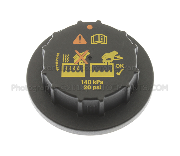 9S4Z8100B - Cooling System: Reservoir Cap for Ford Image