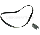 12658178 - Cooling System: AC Belt for Cadillac: Escalade, Escalade ESV | Chevrolet: Silverado 1500, Silverado 1500 LD, Silverado 1500 LTD, Silverado 2500 HD, Silverado 3500 HD, Suburban, Tahoe | GMC: Sierra 1500, Sierra 1500 Limited, Sierra 2500 HD, Sierra 3500 HD, Yukon, Yukon XL Image
