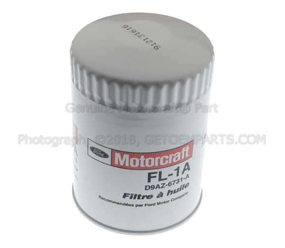 D9AZ6731A - Engine: Oil Filter for Ford: Aerostar, Bronco, Bronco II, Country Squire, E-150 Econoline, E-150 Econoline Club Wagon, E-250 Econoline, E-250 Econoline Club Wagon, E-350 Econoline, E-350 Econoline Club Wagon, Econoline Super Duty, Explorer, Explorer Sport, Explorer Sport Trac, F-150, F-250, F-250 HD, F-350, F-Super Duty, LTD, LTD Crown Victoria, Mustang, Ranger, Taurus, Tempo, Thunderbird | Lincoln: Continental, Mark VII, Town Car | Mercury: Capri, Colony Park, Cougar, Grand Marquis, Marquis, Mountaineer, Sable, Topaz Image