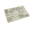 L5E769036 - Body: Emission Label for Mazda Image