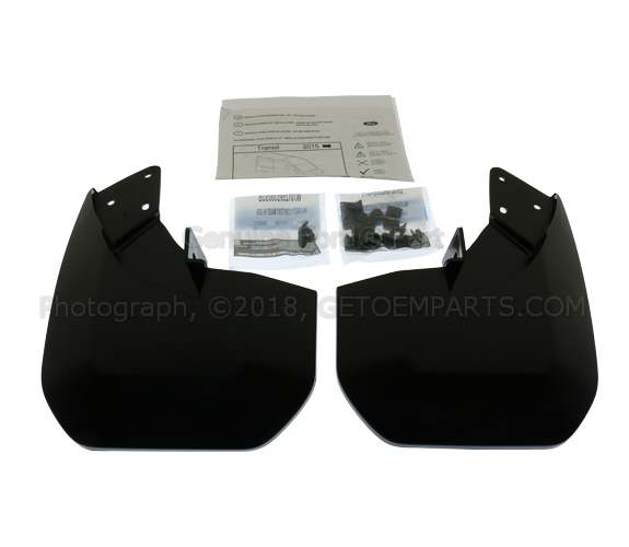 EK3Z16A550BA - Exterior: Splash Guards, Molded, Rear Pair for Ford Image