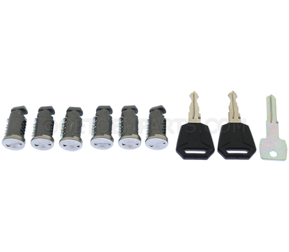 32147044 - Hauling: Roof Rack Lock Kit, One-Key Lock System for Volvo: C30, S40, S60, S80, S90, V50, V60, V70, V90, V90 Cross Country, XC40, XC60, XC70, XC90 Image