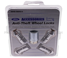 EK4Z1A043A - : Wheel Locks - Chrome Plated For Exposed Lugs for Ford: E-Transit, Expedition, F-150, F-150 Lightning, Mustang, Mustang Mach-E, Transit-150, Transit-250, Transit-350, Transit-350 HD | Lincoln: Navigator Image