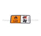 XW4Z8653BA - Body: Fan Label for Ford: C-Max, Crown Victoria, Edge, Escape, Expedition, Explorer Sport Trac, F-150, F-150 Lightning, F-250 Super Duty, F-350 Super Duty, F-450 Super Duty, Fiesta, Flex, Focus, Fusion, Police Interceptor Sedan, Special Service Police Sedan, Taurus, Thunderbird | Lincoln: Continental, LS, MKS, MKT, MKX, MKZ, Navigator, Town Car, Zephyr | Mercury: Grand Marquis, Marauder, Mariner, Milan, Mountaineer Image