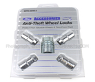 E9TZ1A043A - : Wheel Locks - Chrome - Exposed Lugs for Ford: Explorer, Explorer Sport Trac, Five Hundred, Flex, Police Interceptor Utility, Ranger, Taurus, Taurus X | Lincoln: MKS, MKT | Mercury: Montego, Mountaineer, Sable Image