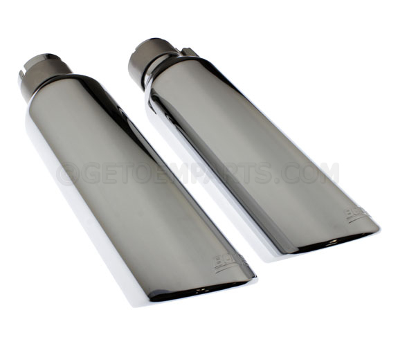 19303347 - Exterior: Performance Exhaust Tip By Borla(R), Bright Chrome for Cadillac: Escalade, Escalade ESV | Chevrolet: Silverado 1500, Silverado 1500 LD, Silverado 1500 LTD, Silverado 2500 HD, Silverado 3500 HD, Suburban, Suburban 3500 HD, Tahoe | GMC: Sierra 1500, Sierra 1500 Limited, Sierra 2500 HD, Sierra 3500 HD, Yukon, Yukon XL Image