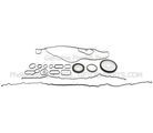 HC3Z6E078A - : Engine Crankcase Cover Gasket Set for Ford: F-250 Super Duty, F-350 Super Duty, F-450 Super Duty, F-550 Super Duty Image