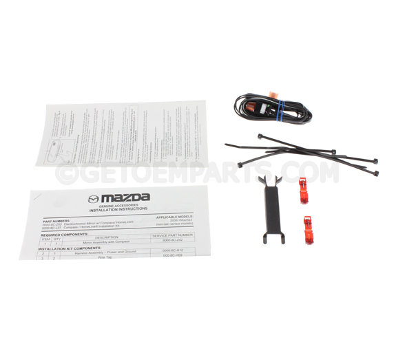 8CL07 - Interior: Mirror Installation Kit, Rear-View for Mazda Image
