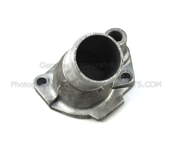 F5TZ8592CA - Cooling System: Engine Coolant Thermostat Housing for Ford: Bronco, E-150 Econoline, E-150 Econoline Club Wagon, E-250 Econoline, E-350 Econoline, E-350 Econoline Club Wagon, Econoline Super Duty, Explorer, F-150, F-250, F-250 HD, F-350 | Mercury: Mountaineer Image