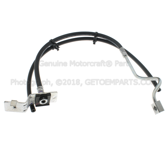 F81Z2078HA - : Flex Hose - Driver's Side (LH) for Ford: Excursion, F-250, F-250 Super Duty, F-350 Super Duty, F-450 Super Duty, F-550 Super Duty Image