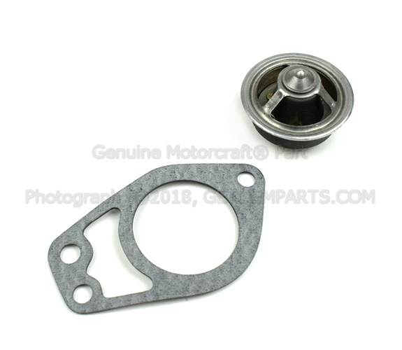 E5TZ8575C - : Engine Coolant Thermostat for Ford: E-250 Econoline Club Wagon, E-350 Econoline, E-350 Econoline Club Wagon, F-150, F-250, F-350, F-Super Duty Image