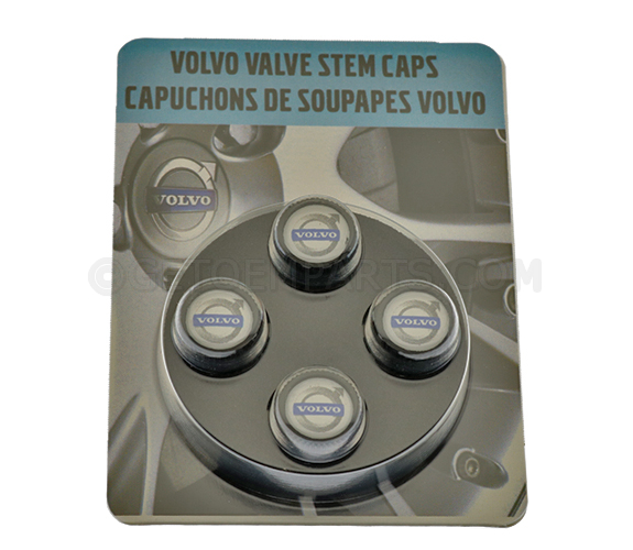 8640128 - Wheels: Valve Stem Caps - Black for Volvo: EC40, EX30, EX40, EX90, S60, S80, S90, V60, V90 Cross Country, XC40, XC60, XC70, XC90 Image