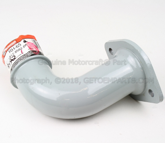 F81Z8592BA - Cooling System: Thermostat Housing for Ford: E-350 Econoline, E-350 Econoline Club Wagon, E-350 Super Duty, Excursion, F-250, F-250 HD, F-350 Image