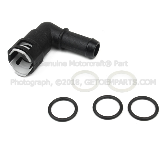 XC2Z18B402BA - Electrical: Drive Motor Battery Pack Coolant Hose Adapter for Ford Image