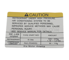 976994C000 - Body: A/C System Information Label for Kia: Optima Image