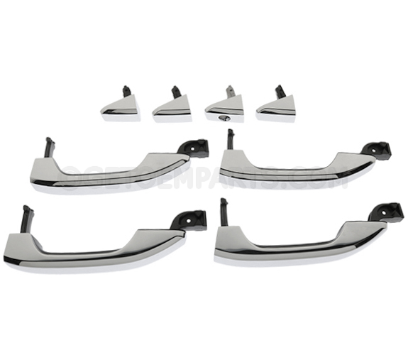 84102097 - Exterior: Door Handles, Chrome for Chevrolet: Silverado 1500, Silverado 1500 LTD, Silverado 2500 HD, Silverado 3500 HD | GMC: Sierra 1500, Sierra 2500 HD, Sierra 3500 HD Image