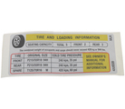 42526509 - : Tire Pressure Label for GM Image
